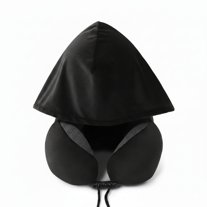 כרית צוואר עם קפוצ'ון | Travelle HOODIE