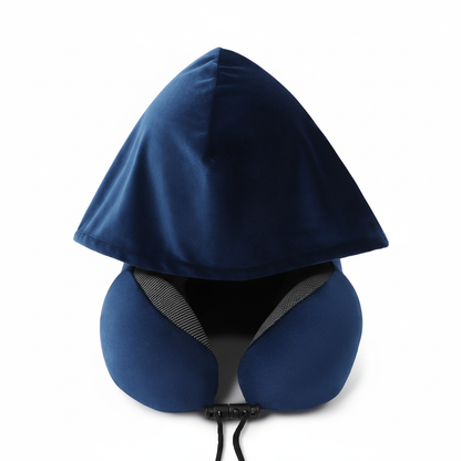 כרית צוואר עם קפוצ'ון | Travelle HOODIE