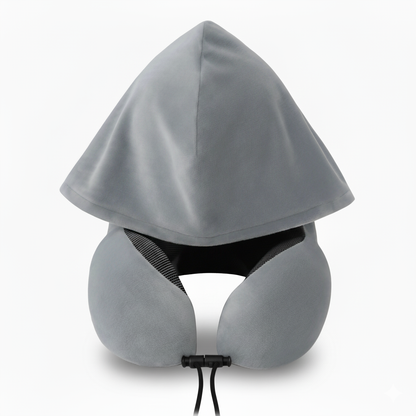 כרית צוואר עם קפוצ'ון | Travelle HOODIE